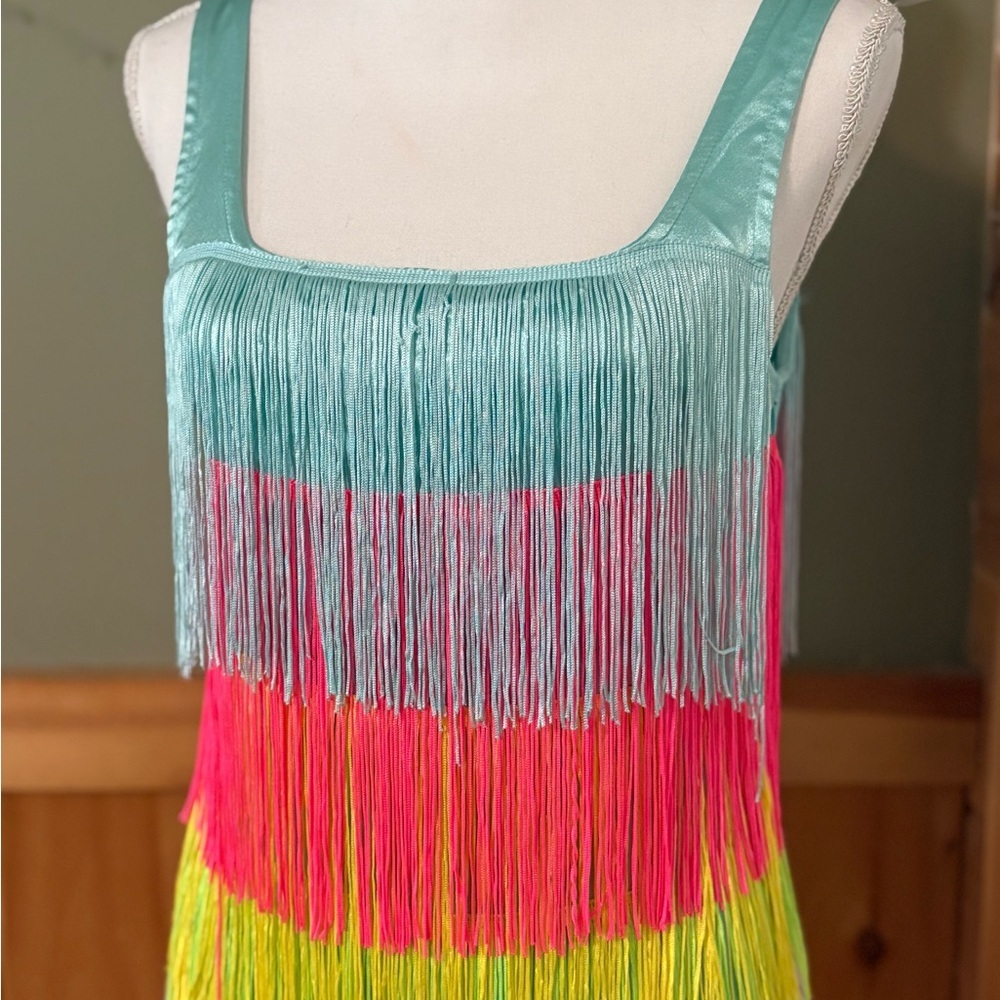 Colorful Fringe Women's Dress size S NWT - Picture 2 of 15